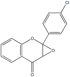 2,3-Epoxy-2,3-dihydro-4'-chloroflavone Structure