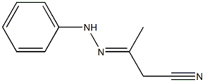 3-(2-Phenylhydrazono)butyronitrile Struktur
