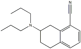 7-(Dipropylamino)-5,6,7,8-tetrahydronaphthalene-1-carbonitrile,,结构式