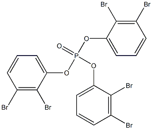 りん酸トリス(2,3-ジブロモフェニル) 化学構造式