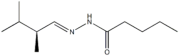 (+)-Valeric acid 2-[(S)-2,3-dimethylbutylidene] hydrazide Structure