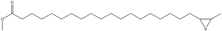 20,21-Epithiodocosanoic acid methyl ester Struktur