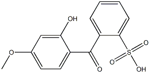 2-(2-Hydroxy-4-methoxybenzoyl)benzenesulfonic acid,,结构式