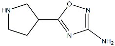 3-Amino-5-(3-pyrrolidinyl)-1,2,4-oxadiazole,,结构式