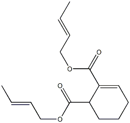 2-Cyclohexene-1,2-dicarboxylic acid bis(2-butenyl) ester Structure