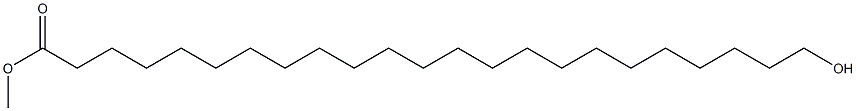23-ヒドロキシトリコサン酸メチル 化学構造式