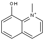 8-ヒドロキシ-1-メチルキノリニウム 化学構造式