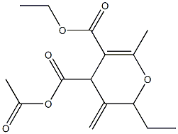 4-Acetyl-3,4-dihydro-6-methyl-3-methylene-2H-pyran-4,5-dicarboxylic acid diethyl ester|