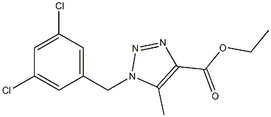 5-Methyl-1-(3,5-dichlorobenzyl)-1H-1,2,3-triazole-4-carboxylic acid ethyl ester