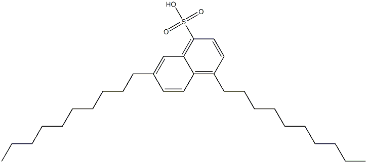 4,7-Didecyl-1-naphthalenesulfonic acid Struktur