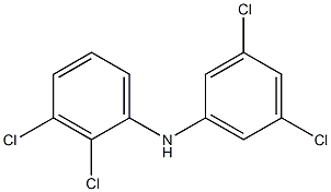 2,3-Dichlorophenyl 3,5-dichlorophenylamine Structure