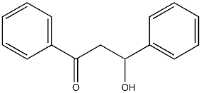 β-フェニル-β-ヒドロキシプロピオフェノン 化学構造式