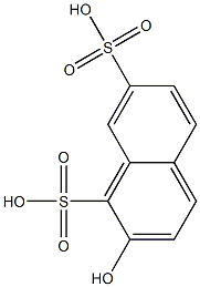 2-Hydroxy-1,7-naphthalenedisulfonic acid Structure