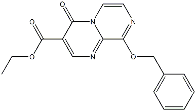 9-Benzyloxy-4-oxo-4H-pyrazino[1,2-a]pyrimidine-3-carboxylic acid ethyl ester Struktur