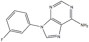 6-Amino-9-(3-fluorophenyl)-9H-purine Structure