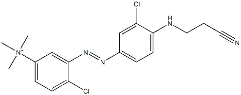 4-Chloro-3-[[3-chloro-4-[(2-cyanoethyl)amino]phenyl]azo]-N,N,N-trimethylbenzenaminium