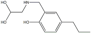 2-[(2,2-Dihydroxyethyl)aminomethyl]-4-propylphenol