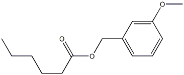 Hexanoic acid 3-methoxybenzyl ester Struktur