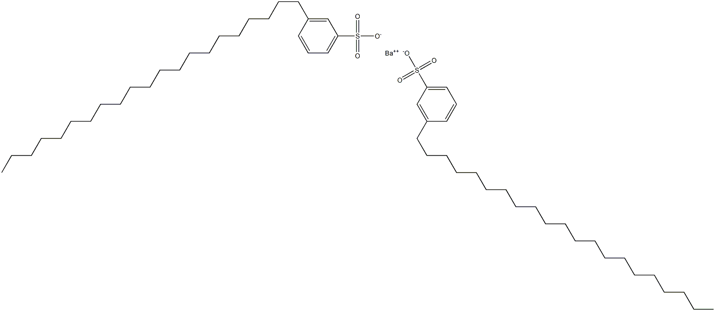 ビス(3-ヘニコシルベンゼンスルホン酸)バリウム 化学構造式