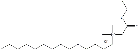 N-Ethoxycarbonylmethyl-N,N-dimethyltetradecylammonium chloride Structure