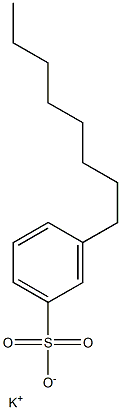 3-Octylbenzenesulfonic acid potassium salt Structure