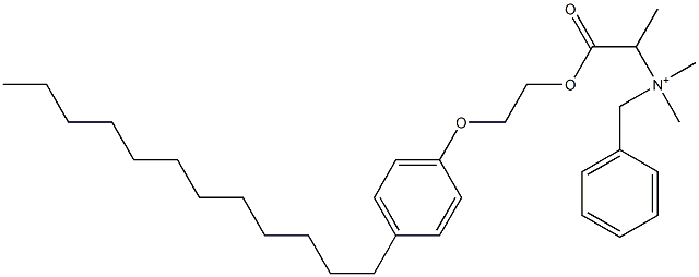 N,N-Dimethyl-N-benzyl-N-[1-[[2-(4-dodecylphenyloxy)ethyl]oxycarbonyl]ethyl]aminium