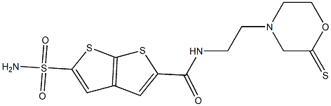 N-(2-Thiomorpholinoethyl)-5-sulfamoylthieno[2,3-b]thiophene-2-carboxamide|