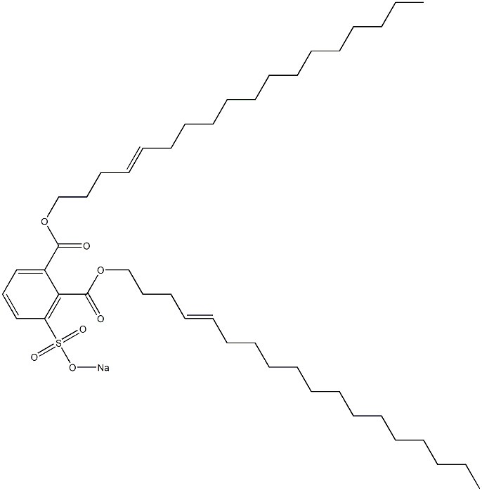 3-(Sodiosulfo)phthalic acid di(4-octadecenyl) ester Structure