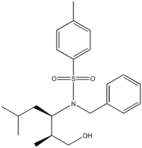 N-Benzyl-N-[(S)-1-[(R)-2-hydroxy-1-methylethyl]-3-methylbutyl]-4-methylbenzenesulfonamide Structure