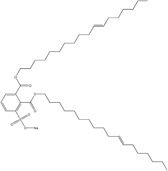 3-(Sodiosulfo)phthalic acid di(11-octadecenyl) ester Structure