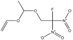 Acetaldehyde ethenyl(2-fluoro-2,2-dinitroethyl)acetal,,结构式
