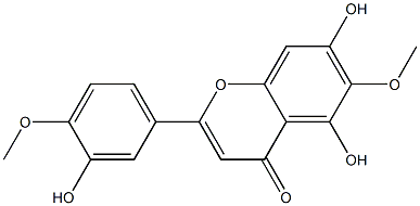 2-(4-Methoxy-3-hydroxyphenyl)-5,7-dihydroxy-6-methoxy-4H-1-benzopyran-4-one Structure