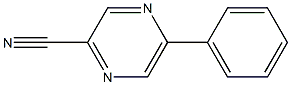 5-Phenyl-2-pyrazinecarbonitrile,,结构式