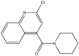2-クロロ-4-(ピペリジノカルボニル)キノリン 化学構造式