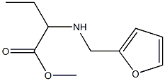 2-(Furfurylamino)butyric acid methyl ester Struktur