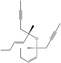 2-Butynyl[(1S,2Z)-1-methyl-2-pentenyl] ether,,结构式