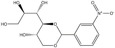 4-O,6-O-(3-Nitrobenzylidene)-L-glucitol Structure