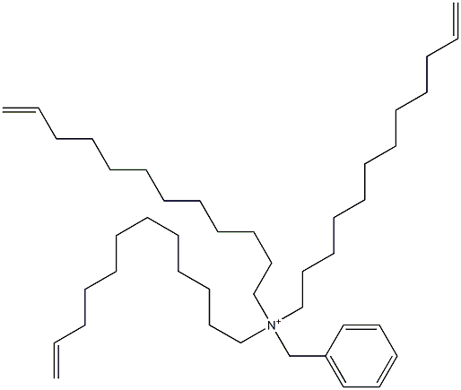 Tri(11-dodecenyl)benzylaminium Structure