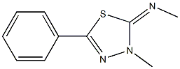 N,3-Dimethyl-5-phenyl-1,3,4-thiadiazol-2(3H)-imine Struktur
