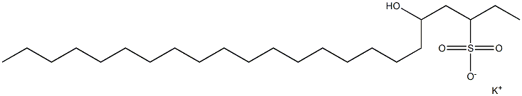 5-ヒドロキシトリコサン-3-スルホン酸カリウム 化学構造式