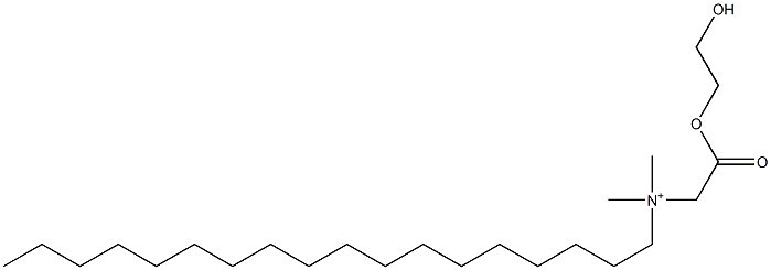 N-(2-Hydroxyethoxycarbonylmethyl)-N,N-dimethyl-1-octadecanaminium 结构式