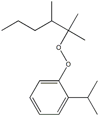 2-イソプロピルフェニル1,1,2-トリメチルペンチルペルオキシド 化学構造式