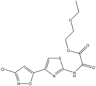  N-[4-[3-Chloro-5-isoxazolyl]-2-thiazolyl]oxamidic acid 2-ethoxyethyl ester