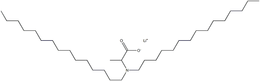 2-(Dipentadecylamino)propanoic acid lithium salt Structure