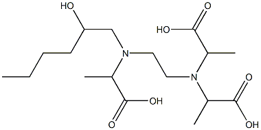 3-(1-Carboxyethyl)-6-(2-hydroxyhexyl)-2,7-dimethyl-3,6-diazaoctanedioic acid Structure