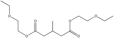 3-メチルグルタル酸ビス(2-エトキシエチル) 化学構造式