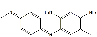 N-[4-[(2,4-Diamino-5-methylphenyl)imino]-2,5-cyclohexadien-1-ylidene]-N-methylmethanaminium Struktur