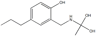 2-[(1,1-Dihydroxyethyl)aminomethyl]-4-propylphenol Structure