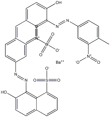 Bis[1-[(4-methyl-3-nitrophenyl)azo]-2-hydroxy-8-naphthalenesulfonic acid]barium salt