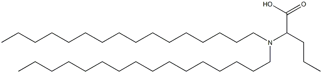 2-(Dihexadecylamino)valeric acid 结构式